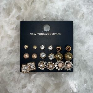 New York & Company Earring Stud Set of 9